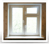Пластиковое окно в панельной Хрущевке с форточкой